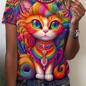 Women graphic 3D Tee shirt